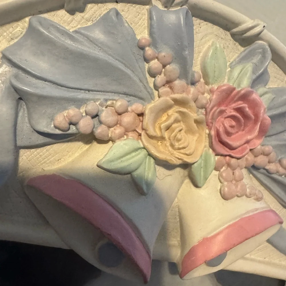 Vintage Wedding Picture Frame - Cream and Pink